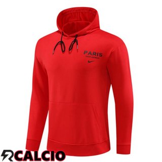 Felpa Cappuccio Paris PSG Rosso 2023/2024  Felpa Cappuccio Paris PSG Rosso 2023/2024