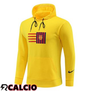 Felpa Cappuccio FC Barcellona Giallo 2023/2024  Felpa Cappuccio FC Barcellona Giallo 2023/2024