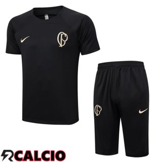 T Shirt Allenamento Corinthians + Pantaloncini Nero 2023/2024