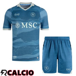 Quarto Maglia SSC Napoli Bambino Blu 2024/2025