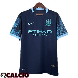 Maglie Calcio Manchester City Retro Seconda Blu Reale 2015-2016  Maglie Calcio Manchester City Retro Seconda Blu Reale 2015-2016