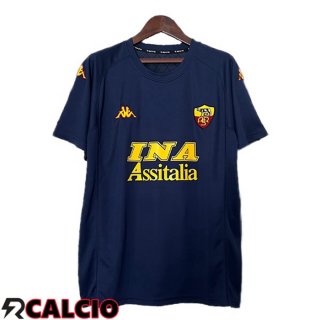 Maglie Calcio AS Roma Retro Terza Blu Reale 2000-2001  Maglie Calcio AS Roma Retro Terza Blu Reale 2000-2001