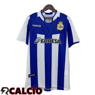 Prima Maglia Deportivo de La Coruna Retro Blu Bianco 2003-2004