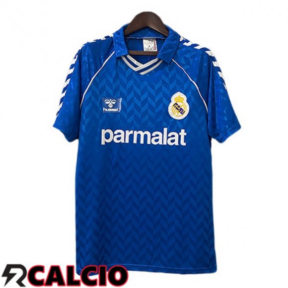 Seconda Maglia Real Madrid Retro Blu 1986-1988  Seconda Maglia Real Madrid Retro Blu 1986-1988