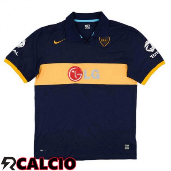 Prima Maglia Boca Juniors Retro Blu Reale Giallo 2009-2010  Prima Maglia Boca Juniors Retro Blu Reale Giallo 2009-2010