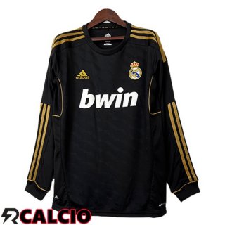 Seconda Maglia Real Madrid Retro Manica Lunga Nero 2011-2012  Seconda Maglia Real Madrid Retro Manica Lunga Nero 2011-2012
