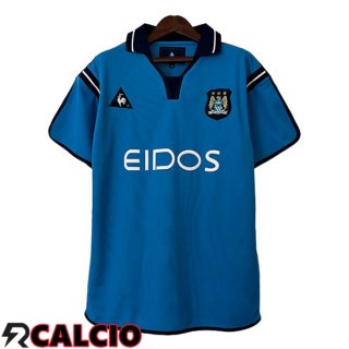 Prima Maglia Manchester City Retro Blu 2001-2002  Prima Maglia Manchester City Retro Blu 2001-2002