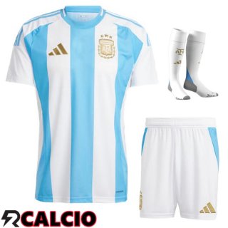 Maglia Nazionale Argentina Prima (Pantaloncini + Calzini) 2024/2025  Maglia Nazionale Argentina Prima (Pantaloncini + Calzini) 2024/2025