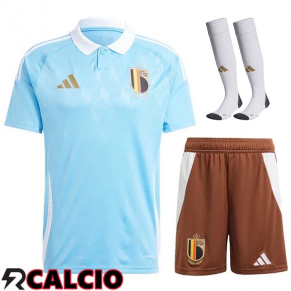 Maglia Nazionale Belgio Seconda (Pantaloncini + Calzini) 2024/2025  Maglia Nazionale Belgio Seconda (Pantaloncini + Calzini) 2024/2025