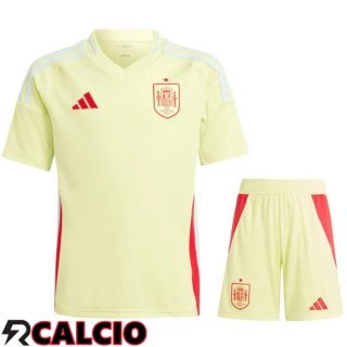 Maglie Calcio Spagna Seconda + Pantaloncini UEFA Euro 2024
