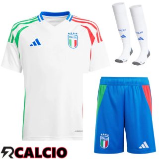 Maglie Calcio Italia Seconda (Pantaloncini + Calzini) UEFA Euro 2024