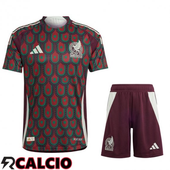 Maglia Nazionale Messico Prima + Pantaloncini 2024/2025  Maglia Nazionale Messico Prima + Pantaloncini 2024/2025