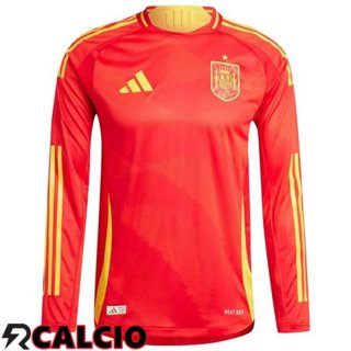 Maglie Calcio Spagna Prima Manica Lunga UEFA Euro 2024