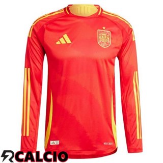 Maglie Calcio Spagna Prima Manica Lunga 2024/2025  Maglie Calcio Spagna Prima Manica Lunga 2024/2025