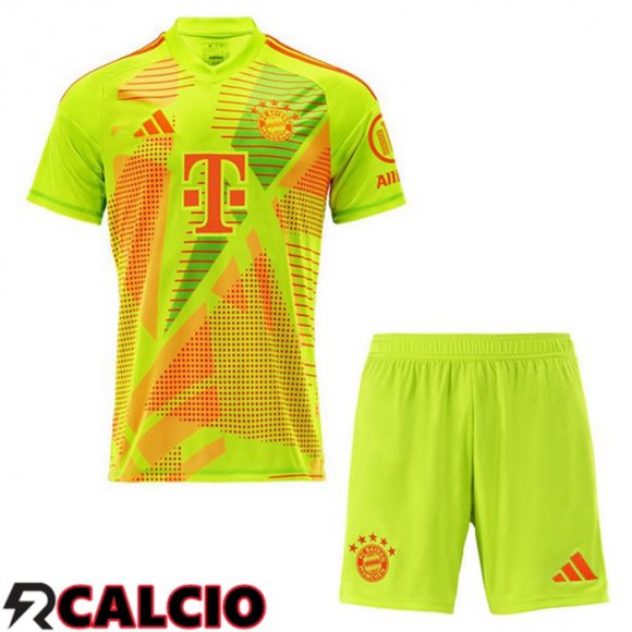Maglie Calcio Bayern Monaco Bambino Portiere Verde 2024/2025