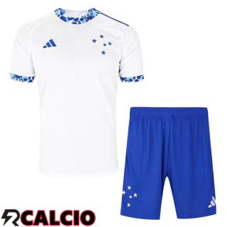 Maglie Calcio Cruzeiro EC Bambino Seconda Bianco 2024/2025