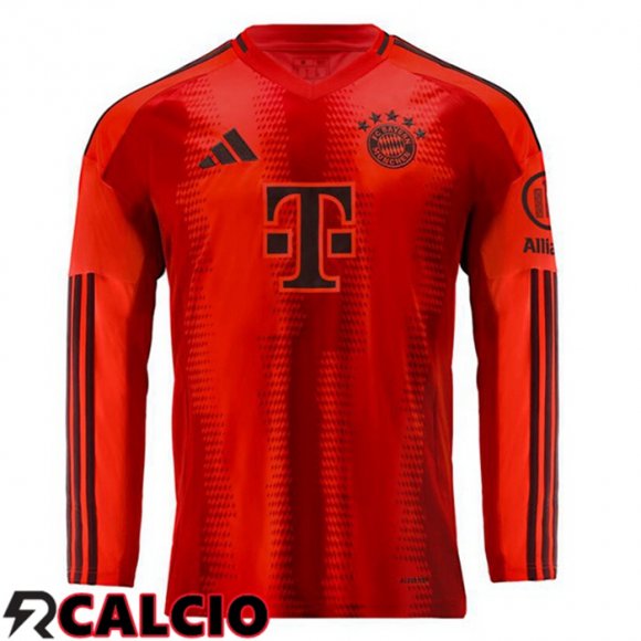 Maglie Calcio Bayern Monaco Prima Manica Lunga Rosso 2024/2025