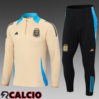 Insieme Tuta Calcio Argentina Bambino Giallo 2024/2025  Insieme Tuta Calcio Argentina Bambino Giallo 2024/2025
