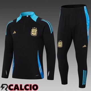 Insieme Tuta Calcio Argentina Bambino Nero 2024/2025  Insieme Tuta Calcio Argentina Bambino Nero 2024/2025