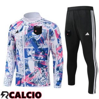 Insieme Tuta Calcio Giappone Bianco 2024/2025  Insieme Tuta Calcio Giappone Bianco 2024/2025
