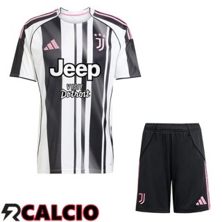 Prima Maglia Juventus Bambino Nero Bianco 2025/2026
