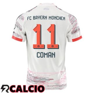 Seconda Maglia Bayern Monaco (Coman 11) Bianco 2025/2026