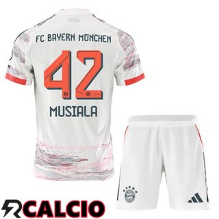 Seconda Maglia Bayern Monaco (Musiala 42) Bambino Bianco 2025/2026