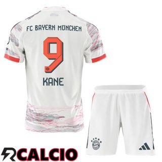 Seconda Maglia Bayern Monaco (Kane 9) Bambino Bianco 2025/2026