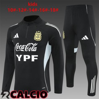 Insieme Tuta Calcio Argentina Bambino Nero 2025/2026  Insieme Tuta Calcio Argentina Bambino Nero 2025/2026