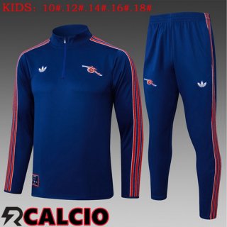 Insieme Tuta Calcio Arsenal Bambino Blu Reale 2025/2026  Insieme Tuta Calcio Arsenal Bambino Blu Reale 2025/2026