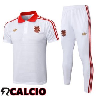 Insieme Polo Bayern Monaco + Pantaloni Bianco 2025/2026