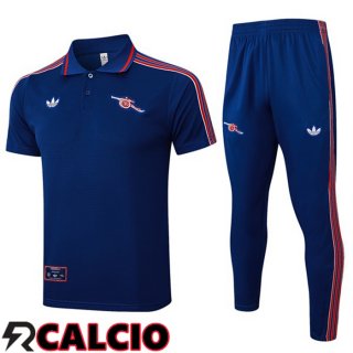 Insieme Polo Arsenal + Pantaloni Blu Reale 2025/2026  Insieme Polo Arsenal + Pantaloni Blu Reale 2025/2026