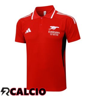 Maglia Polo Arsenal Rosso 2025/2026  Maglia Polo Arsenal Rosso 2025/2026