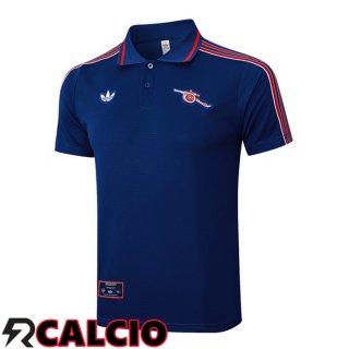 Maglia Polo Arsenal Blu Reale 2025/2026  Maglia Polo Arsenal Blu Reale 2025/2026