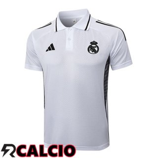 Maglia Polo Real Madrid Bianco 2025/2026  Maglia Polo Real Madrid Bianco 2025/2026