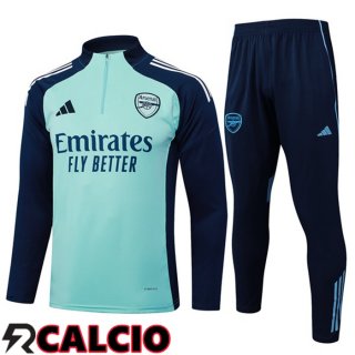 Insieme Tuta Calcio Arsenal Verde 2025/2026  Insieme Tuta Calcio Arsenal Verde 2025/2026