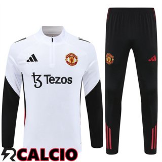 Insieme Tuta Calcio Manchester United Bianco 2025/2026  Insieme Tuta Calcio Manchester United Bianco 2025/2026