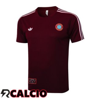 T Shirt Allenamento Bayern Monaco Rosso 2025/2026