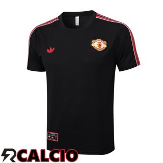 T Shirt Allenamento Manchester United Nero 2025/2026
