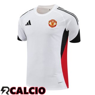 T Shirt Allenamento Manchester United Bianco 2025/2026