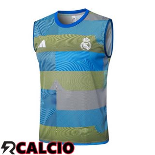 Canotta Allenamento Real Madrid Blu 2025/2026  Canotta Allenamento Real Madrid Blu 2025/2026