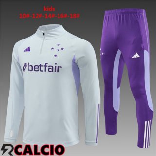 Insieme Tuta Calcio Cruzeiro EC Bambino Grigio 2023/2024