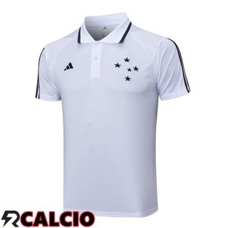 Maglia Polo Cruzeiro EC Bianco 2023/2024  Maglia Polo Cruzeiro EC Bianco 2023/2024