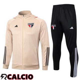 Insieme Tuta Calcio - Giacca Sao Paulo FC Marrone 2023/2024
