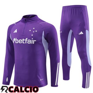 Insieme Tuta Calcio Cruzeiro EC Viola 2023/2024  Insieme Tuta Calcio Cruzeiro EC Viola 2023/2024