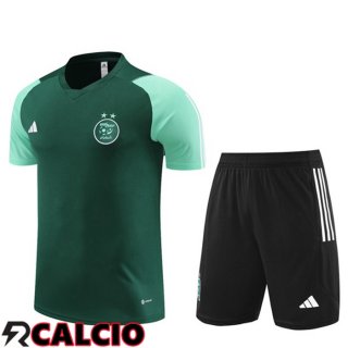 T Shirt Allenamento Algeria + Pantaloncini Verde 2023/2024