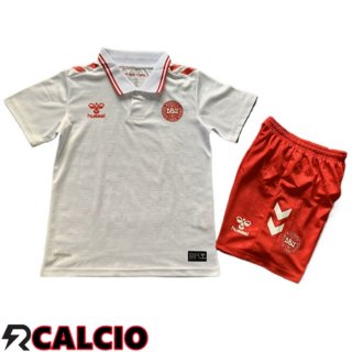 Maglie Calcio Danimarca Bambino Seconda UEFA Euro 2024