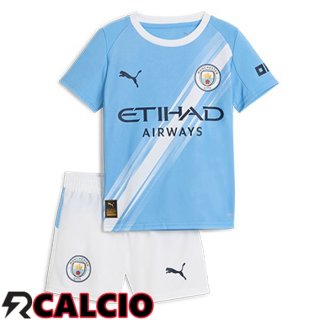 Prima Maglia Manchester City Bambino Blu 2025/2026  Prima Maglia Manchester City Bambino Blu 2025/2026