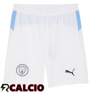 Prima Pantaloncini Calcio Manchester City Bianco 2025/2026
