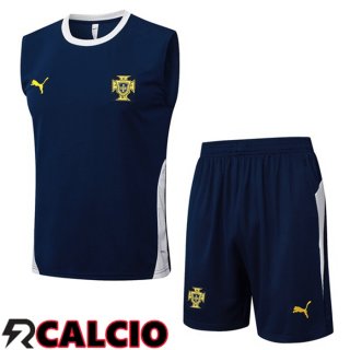 Canotta Allenamento Portogallo + Pantaloncini Blu Reale 2025/2026  Canotta Allenamento Portogallo + Pantaloncini Blu Reale 2025/2026